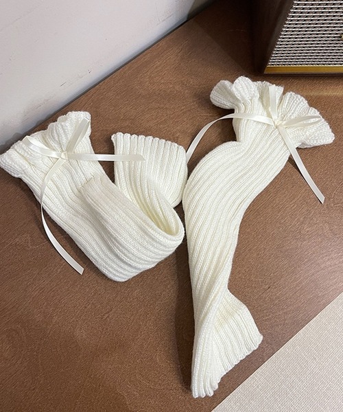 monepine/モネピネ/ホワイト フリル ショーツ&レッグウォーマー monepine/モネピネ/ホワイト フリル ショーツ&レッグウォーマー