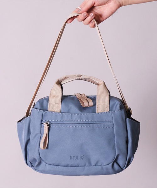 anello(アネロ)の「(LF)【anello】5ポケット 2WAY ミニ ボストンバッグ(ショルダーバッグ・レディース・グレー/ブルー/ブラック・ONE SIZE)」の17枚目の写真