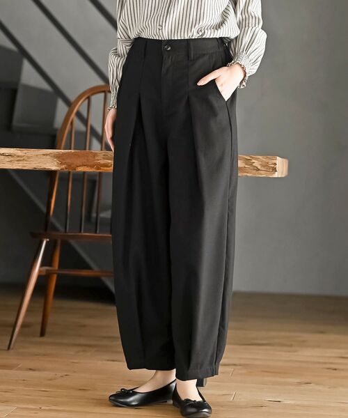 rps（アールピーエス）の「麻混コクーンパンツ（その他パンツ・レディース・アイボリー/ブラック/ネイビー・フリー）」の2枚目の写真