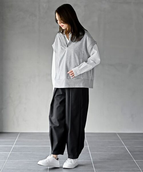 rps（アールピーエス）の「麻混コクーンパンツ（その他パンツ・レディース・アイボリー/ブラック/ネイビー・フリー）」の17枚目の写真