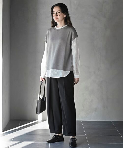 rps（アールピーエス）の「麻混コクーンパンツ（その他パンツ・レディース・アイボリー/ブラック/ネイビー・フリー）」の13枚目の写真