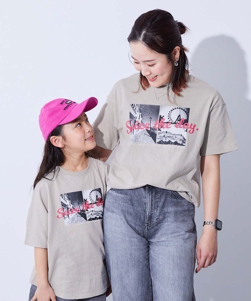 devirock（デビロック）の「綿100％ デビラボ 大人 プリント半袖Tシャツ（Tシャツ/カットソー・レディース・グレー系1/パープル系1/ブラック系1/ホワイト系4/イエロー系1/ホワイト系3/グリーン系1/パープル系2/イエロー系2/ホワイト系1/ホワイト系2・M/L/LL）」の6枚目の写真