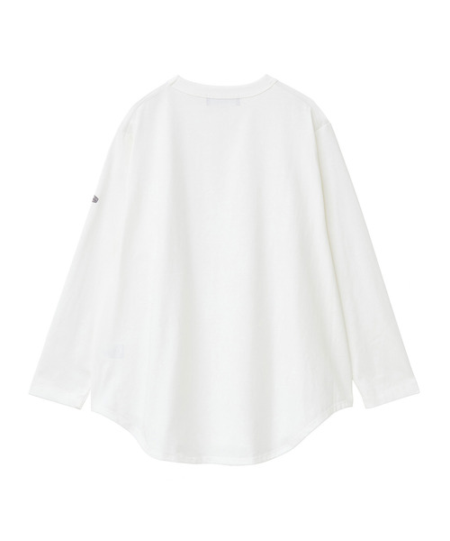 LOGEMENT DE CLAIRE(ロジュモンドクレール)の「《定番》クルーネックラウンドヘムプル(Tシャツ/カットソー・レディース・ブラック/グレイッシュベージュ/ホワイト×ブラック/オフホワイト・FREE)」の14枚目の写真