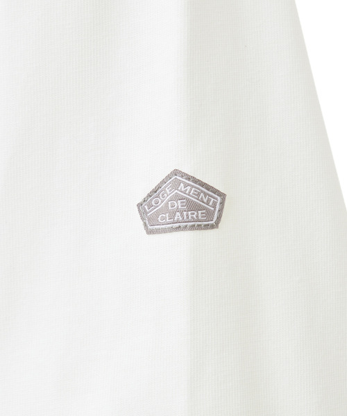 LOGEMENT DE CLAIRE(ロジュモンドクレール)の「《定番》クルーネックラウンドヘムプル(Tシャツ/カットソー・レディース・ブラック/グレイッシュベージュ/ホワイト×ブラック/オフホワイト・FREE)」の19枚目の写真