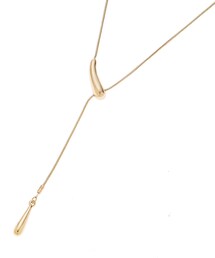 【夏SALE/スライド式/長さ調節可】Y字デザインネックレス