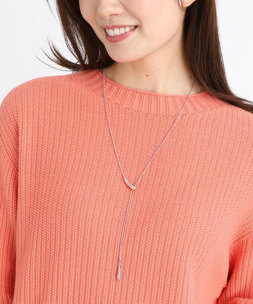 Reflect(リフレクト)の「【夏SALE/スライド式/長さ調節可】Y字デザインネックレス(ネックレス・レディース・シルバー/ゴールド・00)」の6枚目の写真