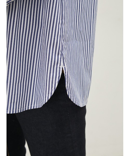 Mila Owen（ミラオーウェン）の「デタッチャブルラッフルブラウス【手洗い可能】（シャツ/ブラウス・レディース・ブルー/ネイビー/ホワイト・0/1）」の17枚目の写真