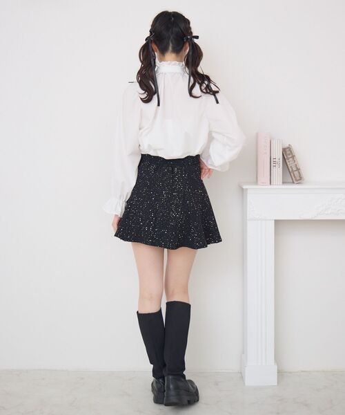 ems excite(エムズエキサイト)の「ピコレースボウタイBL(シャツ/ブラウス・レディース・ブルー/ホワイト/ライトグレー・FREE)」の4枚目の写真