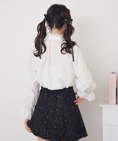 ems excite(エムズエキサイト)の「ピコレースボウタイBL(シャツ/ブラウス・レディース・ブルー/ホワイト/ライトグレー・FREE)」の8枚目の写真