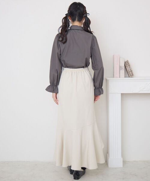 ems excite(エムズエキサイト)の「ピコレースボウタイBL(シャツ/ブラウス・レディース・ブルー/ホワイト/ライトグレー・FREE)」の12枚目の写真