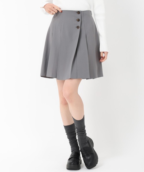 MISCH MASCH（ミッシュマッシュ）の「2025春夏新作 ボックスタックミニスカート（スカート・レディース・グレー/ベージュ/ネイビー・S/M）」の11枚目の写真