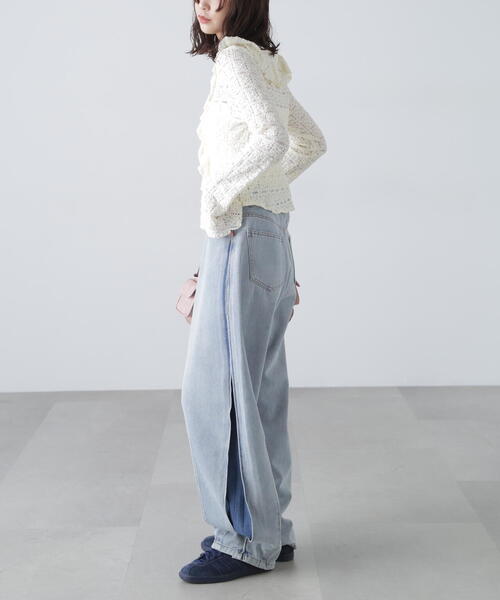 FREE'S MART(フリーズマート)の「◆レースラッフルカットソーブラウス(シャツ/ブラウス・レディース・ホワイト/レッド/ブラック・FREE)」の21枚目の写真