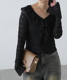 FREE'S MART | ◆レースラッフルカットソーブラウス(シャツ/ブラウス)