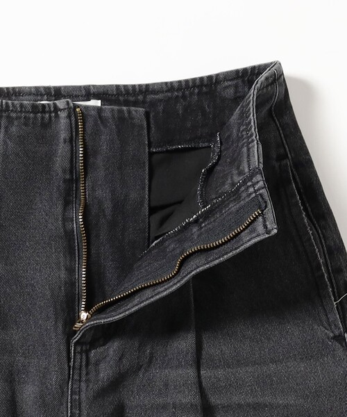 CAROLINA GLASER（カロリナ グレイサー）の「テーパードシルエット デニム パンツ（デニムパンツ・レディース・ブラック/インディゴブルー・SMALL/MEDIUM）」の4枚目の写真
