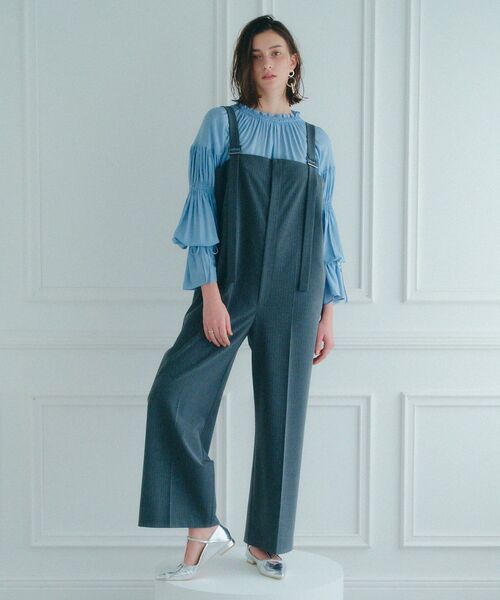 Editt by YECCA VECCA（エディットバイイェッカヴェッカ）の「サロペット（サロペット/オーバーオール・レディース・ブラック/カーキ/グレー・FREE）」の15枚目の写真