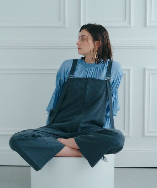 Editt by YECCA VECCA（エディットバイイェッカヴェッカ）の「サロペット（サロペット/オーバーオール・レディース・ブラック/カーキ/グレー・FREE）」の20枚目の写真