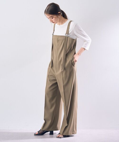 Editt by YECCA VECCA（エディットバイイェッカヴェッカ）の「サロペット（サロペット/オーバーオール・レディース・ブラック/カーキ/グレー・FREE）」の21枚目の写真