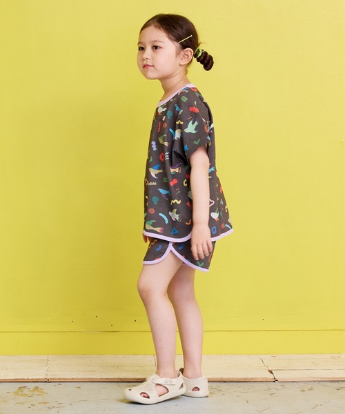 MARKEY'S(マーキーズ)の「Subikiawa/別注 総柄Tシャツ【セットアップ可能】(セットアップ・キッズ・オフホワイト/ブラック・110/100/90/130/80/120)」の6枚目の写真