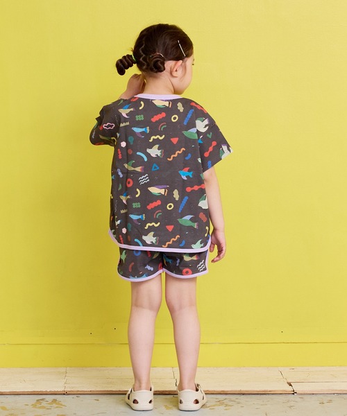 MARKEY'S(マーキーズ)の「Subikiawa/別注 総柄Tシャツ【セットアップ可能】(セットアップ・キッズ・オフホワイト/ブラック・110/100/90/130/80/120)」の9枚目の写真