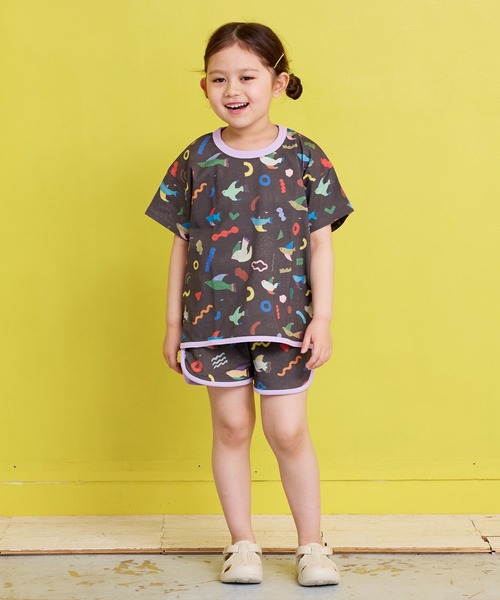 MARKEY'S(マーキーズ)の「Subikiawa/別注 総柄Tシャツ【セットアップ可能】(セットアップ・キッズ・オフホワイト/ブラック・110/100/90/130/80/120)」の8枚目の写真