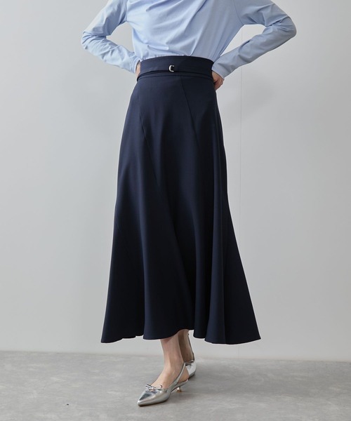 VIS（ビス）の「エスカルゴ切替マーメイドスカート（スカート・レディース・チャコールグレー/ベージュ/ネイビー・S/M）」の11枚目の写真