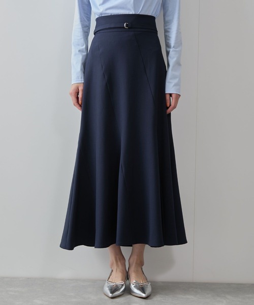 VIS（ビス）の「エスカルゴ切替マーメイドスカート（スカート・レディース・チャコールグレー/ベージュ/ネイビー・S/M）」の16枚目の写真