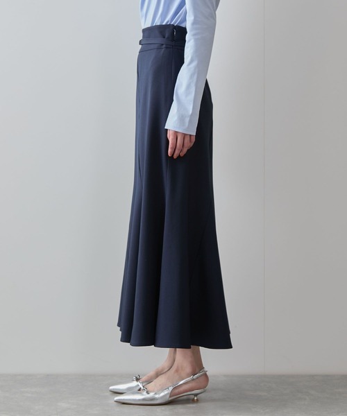 VIS（ビス）の「エスカルゴ切替マーメイドスカート（スカート・レディース・チャコールグレー/ベージュ/ネイビー・S/M）」の17枚目の写真