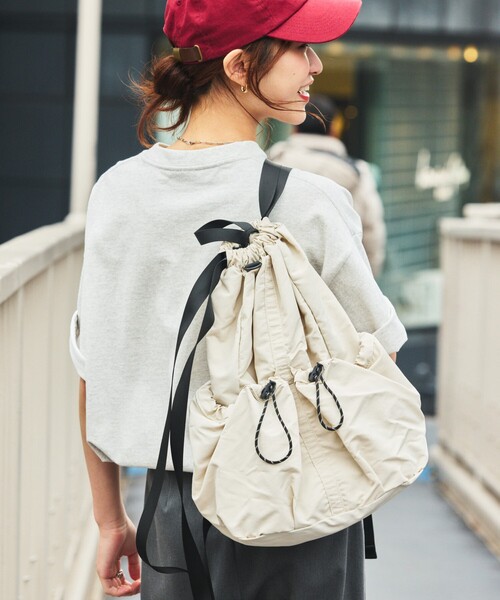 FREAK'S STORE（フリークスストア）の「限定展開 リップストップ ナイロン バックパック（バックパック/リュック・メンズ・ブラック/ベージュ・FREE）」の13枚目の写真