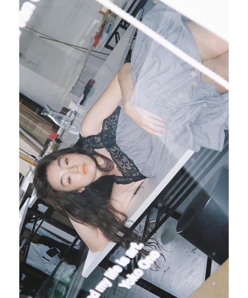 HOLIDAY（ホリデイ）の「KUMA LACE GINGHAM CHECK VOLUME MINI DRESS