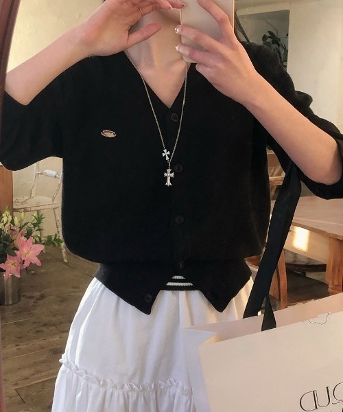 セール】[BELLIDE MADE] マーリンペンダントVネックカーディガン