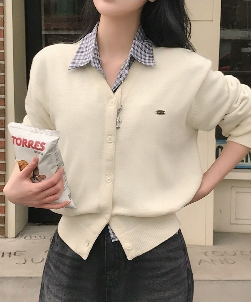 カーディガン 「BELLIDE MADE」 マーリンペンダントVネックカーディガン レディース Beidelli