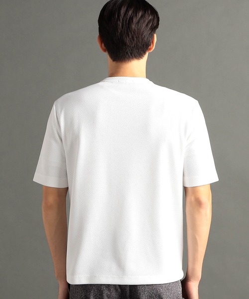 MONSIEUR NICOLE（ムッシュニコル）の「グラフィックジャカード VネックTシャツ（Tシャツ/カットソー・メンズ・ホワイト/ライトグレー/ブラック/ブルーグレー・MEDIUM/LARGE/X-LARGE）」の6枚目の写真