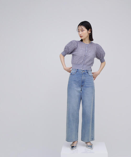 カーディガン 「BLANC」シアージャガードクロップドカーディガン レディース BLANC】シアージャガードクロップドカーディガン | NATURAL