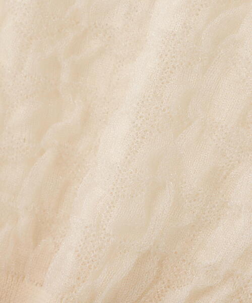 NATURAL BEAUTY BASIC（ナチュラルビューティーベーシック）の「◇【BLANC】シアージャガードクロップドカーディガン（カーディガン/ボレロ・レディース・グレー/ピンク/オフホワイト・FREE）」の17枚目の写真