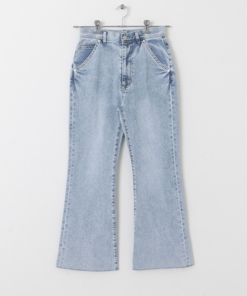 セール】『34サイズ/低身長向けも展開』ストレッチフレアデニム