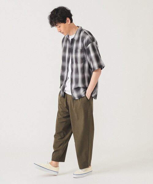 BEAMS（ビームス）の「オンブレ チェック ルーズ シャツ（シャツ/ブラウス・メンズ・ブルー/ブラック・S/M/L/XL）」の16枚目の写真