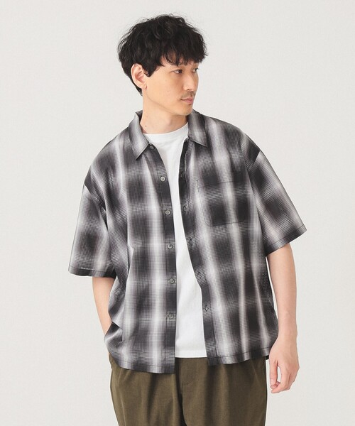 SSZ RAPOMBRE セットアップオンブレチェックシャツパンツ beams SSZ RAPOMBRE セットアップオンブレチェックシャツパンツ beams