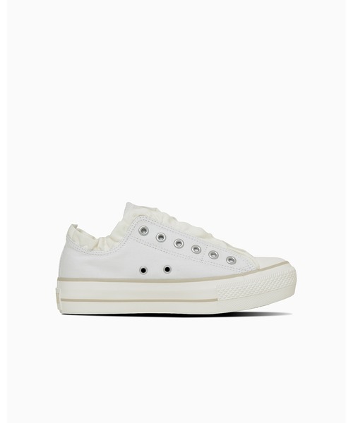 CONVERSE（コンバース）の「ALL STAR PLTS FRILLSLIP OX / オールスター　ＰＬＴＳ　フリルスリップ　ＯＸ（スニーカー・レディース・ホワイト・6/5.5/5/4.5/4/3.5/3）」の9枚目の写真
