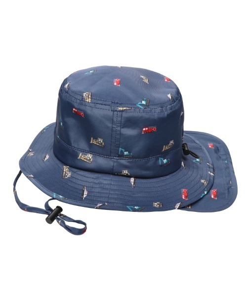 Kids Foret（キッズフォーレ）の「働く車柄撥水ハット・帽子（ハット・キッズ・ネイビー/ベージュ・50/52/54/56）」の5枚目の写真