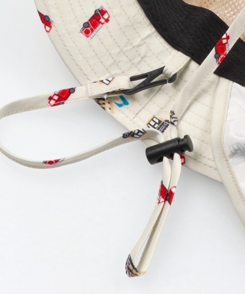 Kids Foret（キッズフォーレ）の「働く車柄撥水ハット・帽子（ハット・キッズ・ネイビー/ベージュ・50/52/54/56）」の8枚目の写真