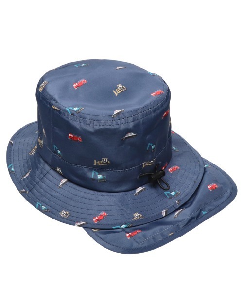 Kids Foret（キッズフォーレ）の「働く車柄撥水ハット・帽子（ハット・キッズ・ネイビー/ベージュ・50/52/54/56）」の14枚目の写真