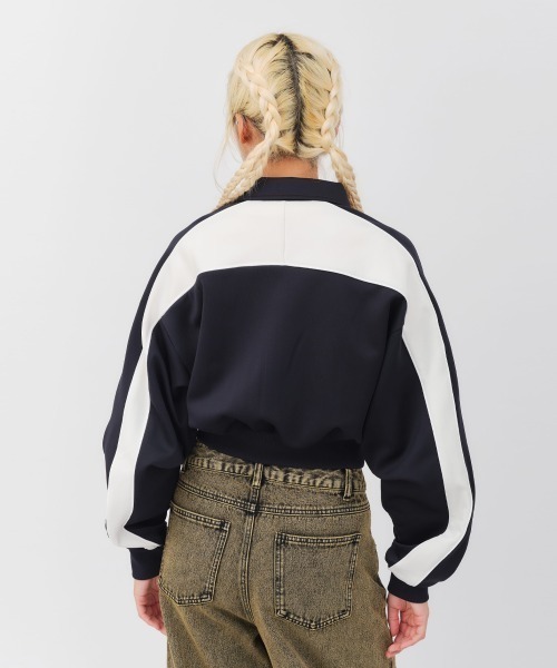 atmos pink(アトモスピンク)の「atmos pink Track Jacket / アトモス ピンク トラック ジャケット(その他アウター・レディース・ブラック/ピンク/ネイビー・FREE)」の6枚目の写真