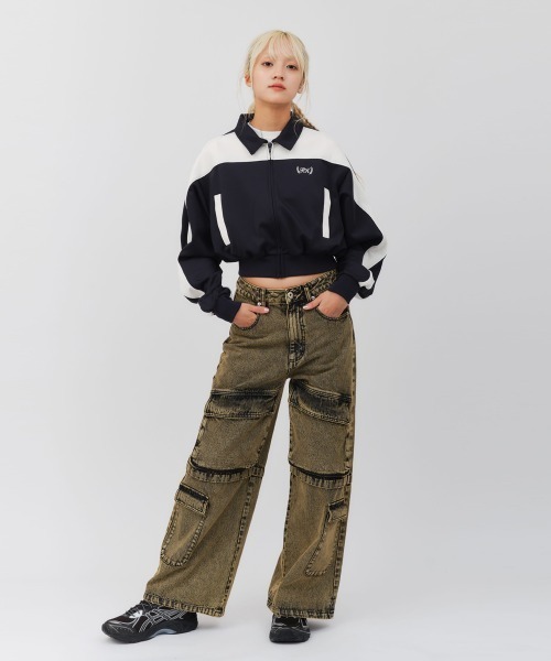 atmos pink(アトモスピンク)の「atmos pink Track Jacket / アトモス ピンク トラック ジャケット(その他アウター・レディース・ブラック/ピンク/ネイビー・FREE)」の4枚目の写真