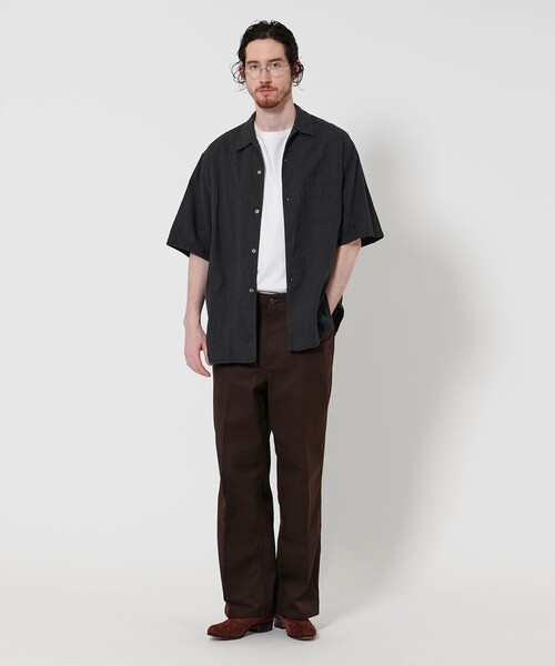 Steven Alan(スティーブンアラン)の「<Steven Alan> C/L ブレンド チェック ALINE LOOSE CASUAL BOX(シャツ/ブラウス・メンズ・ナチュラル/ブラック・S/M/L/XL)」の6枚目の写真