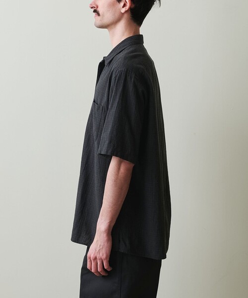 Steven Alan(スティーブンアラン)の「<Steven Alan> C/L ブレンド チェック ALINE LOOSE CASUAL BOX(シャツ/ブラウス・メンズ・ナチュラル/ブラック・S/M/L/XL)」の12枚目の写真