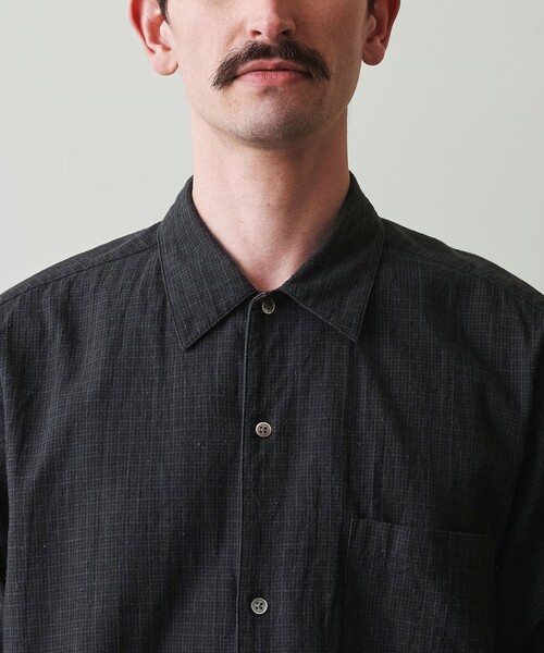 Steven Alan(スティーブンアラン)の「<Steven Alan> C/L ブレンド チェック ALINE LOOSE CASUAL BOX(シャツ/ブラウス・メンズ・ナチュラル/ブラック・S/M/L/XL)」の15枚目の写真