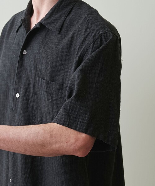 Steven Alan(スティーブンアラン)の「<Steven Alan> C/L ブレンド チェック ALINE LOOSE CASUAL BOX(シャツ/ブラウス・メンズ・ナチュラル/ブラック・S/M/L/XL)」の16枚目の写真