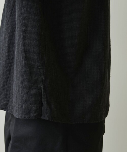 Steven Alan(スティーブンアラン)の「<Steven Alan> C/L ブレンド チェック ALINE LOOSE CASUAL BOX(シャツ/ブラウス・メンズ・ナチュラル/ブラック・S/M/L/XL)」の17枚目の写真