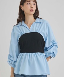 ビスチェドッキングシャツ
