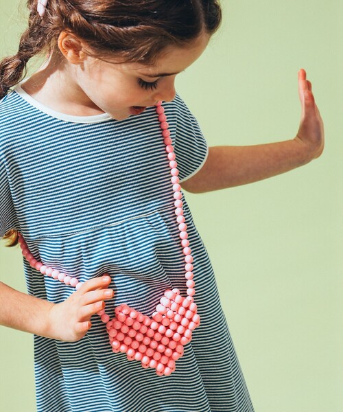 こども ビームス（コドモビームス）の「【別注】blicenscell / ハートビーズ 2025（ショルダーバッグ・キッズ・グリーン/レッド系その他/パープル系その他4/ホワイト系その他2・ONE SIZE）」の4枚目の写真